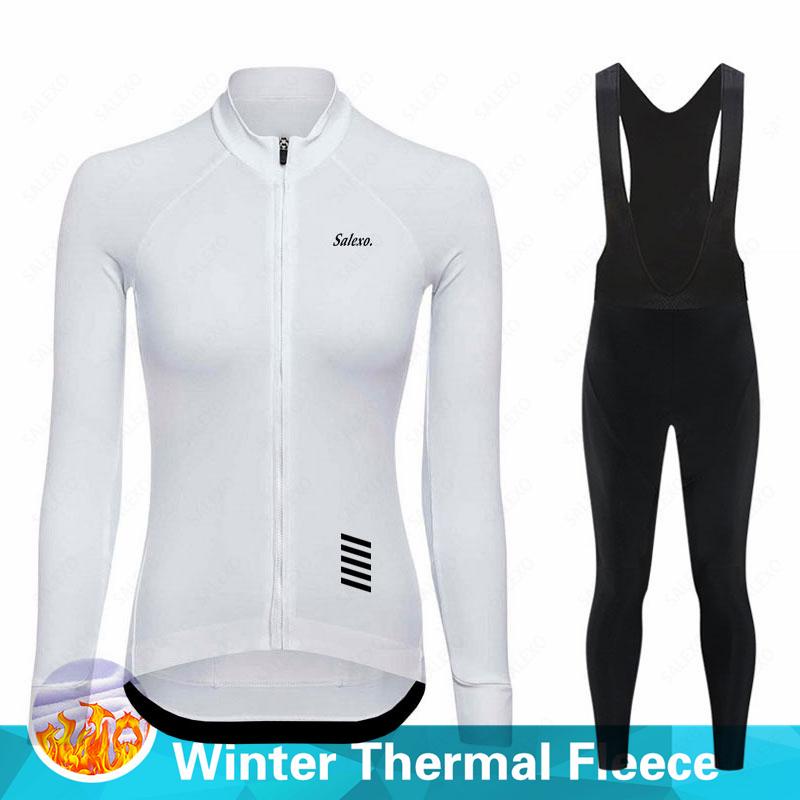 Cycling Suit Set with Plush Insulation for Winter 2026 Thermal Fleece Women Long Sleeve   Mountian Bicycle Clothes Wear Ropa Ciclismo Racing Bike Set