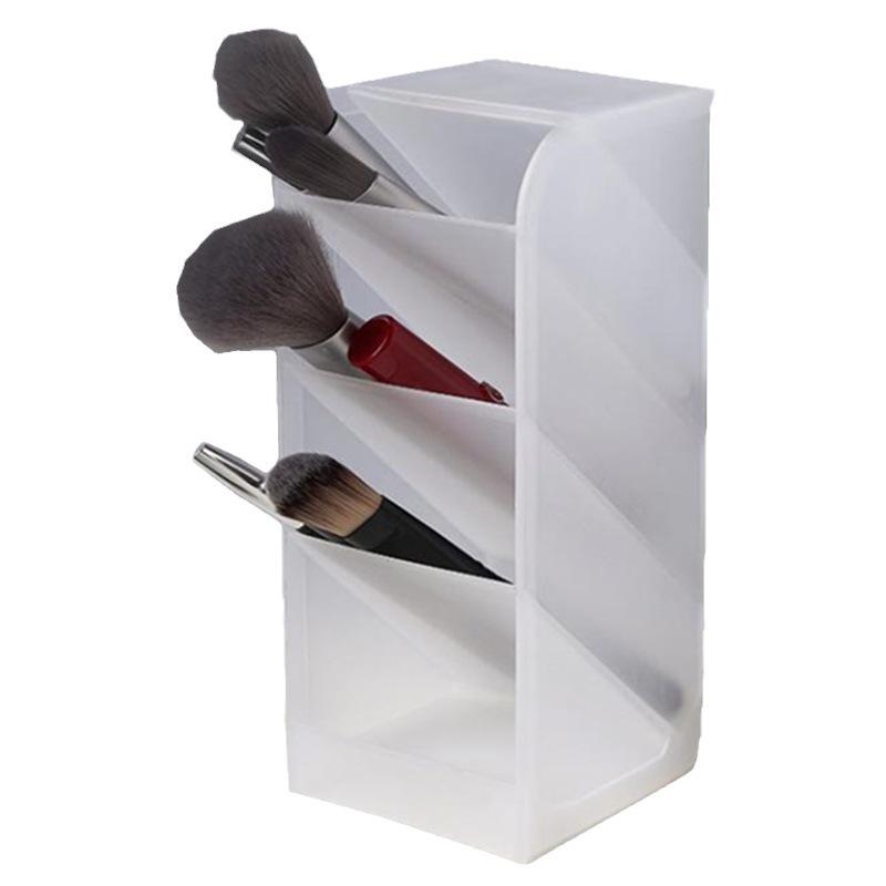 Large Frosted Pen Holder & Makeup Brush Organizer