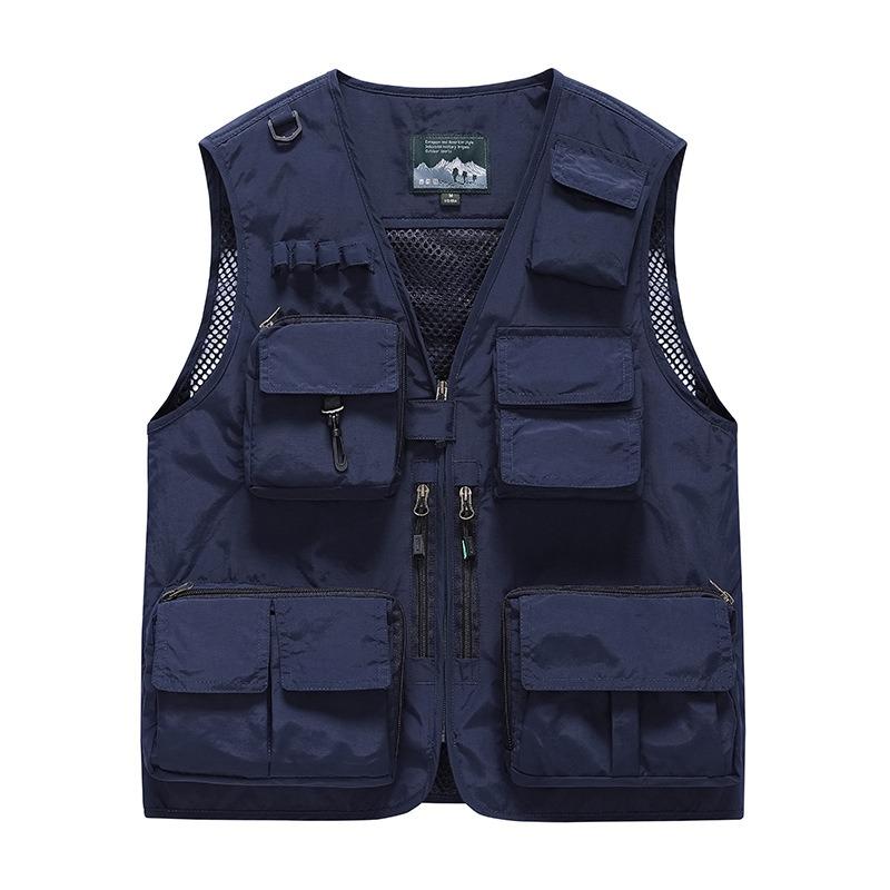 Vest Thin Men's Outdoor Multi-Pocket Fishing Photography Vest Vest Vest Vest Printed Tooling