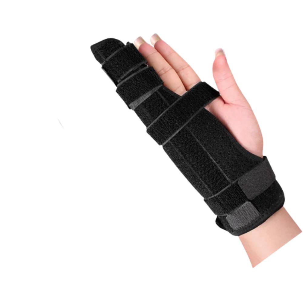 Support Protection Double Finger Fixing Strap Immediate Relief Metacarpal Splint Finger Injury M чёрный