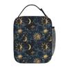 Sun And Moon Pattern Insulated Lunch Bag for Women Children Leakproof Food Boxes Thermal Lunch Box Tote