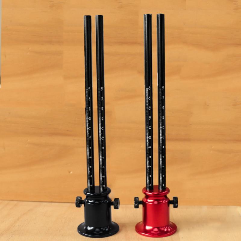 Double Head Wheel Marking Gauge Aluminum Parallel Line Drawing Tool Woodworking Marking Scriber Ruler With Metric And Inch Scale