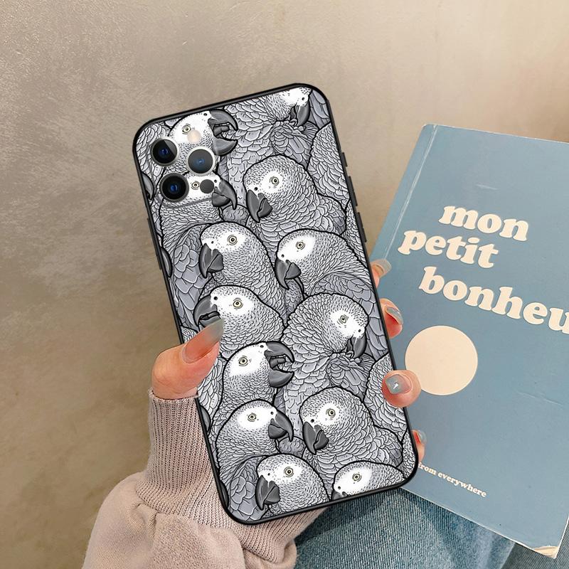 Colorful Parrots Case For iPhone 17 Air 15 14 13 12 11 16 Pro Max 13 mini XR 15 16 Plus 16e Back Cover Shell