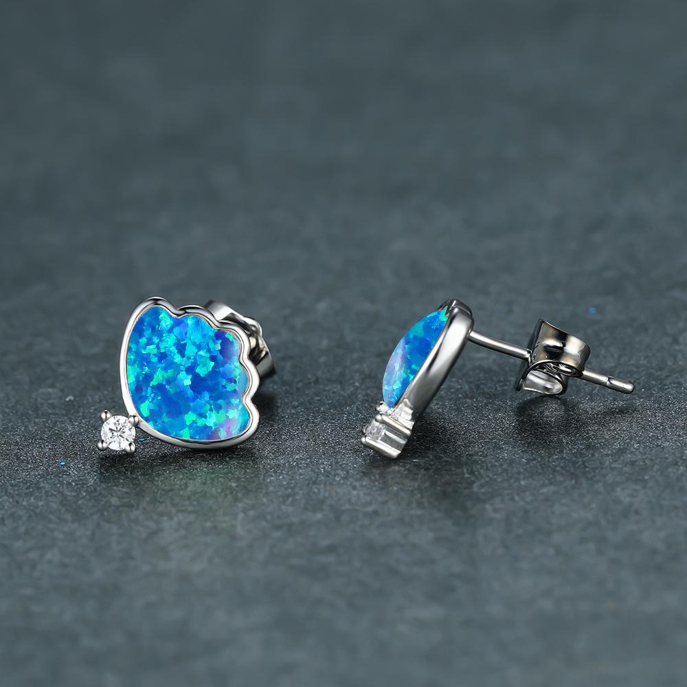 Nouvelle Mode Bord Coquillage Diamant Blanc Unique Boucle d'Oreille Femme Simple et Polyvalente Accessoire d'Oreille