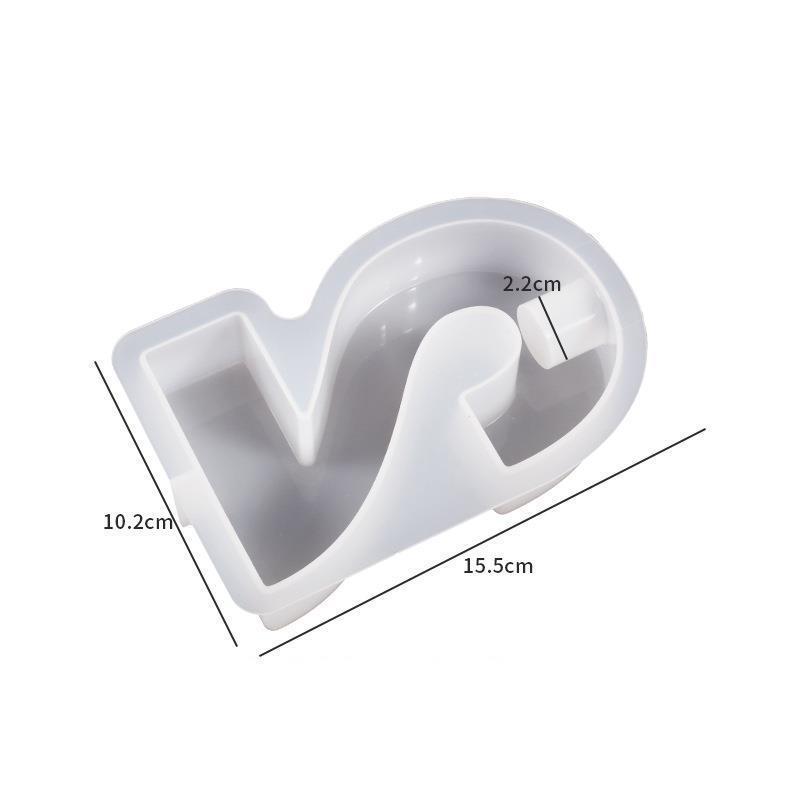 Nowa DIY 0-4 Geometryczna Cyfrowa Świecznik Silikonowa Forma Arabskie Cyfry Uchwyt na Świecę Gipsowa Silikonowa Forma Dekoracja Hurtowa