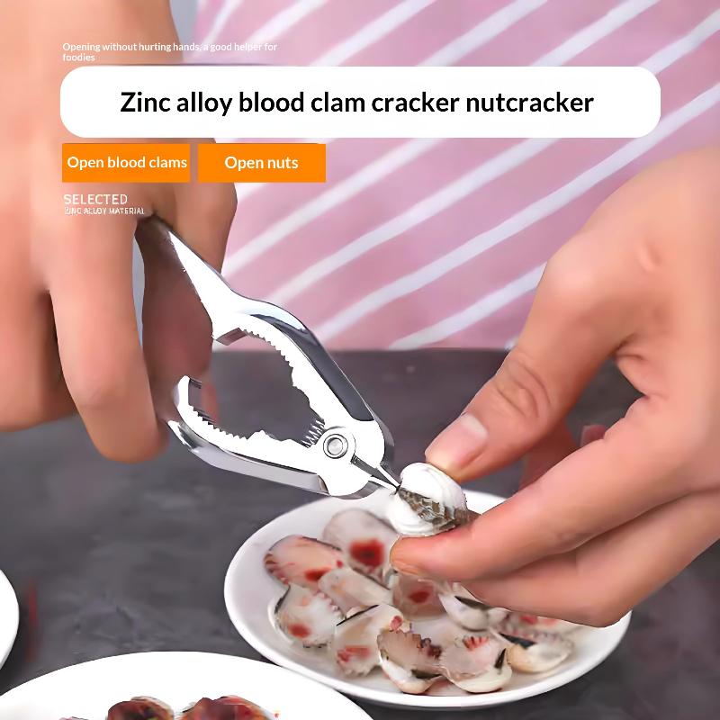 Zinc Alloy Clam Opener Multifunctional Blood Clam Pliers Clam Clip Shell Clamp Opener Durable Seafood Tools Kitchen Accessories