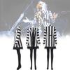 Beetlejuice 2 Cosplay Costume For Women Featuring Striking Black Polyester Blend Fabric