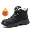 Drehknopf Sicherheitsstiefel Herren Damen Stahlkappe Sicherheit Arbeitsschuhe Durchstichsicher Schutz Arbeitssicherheitschuhe Größe 47 48
