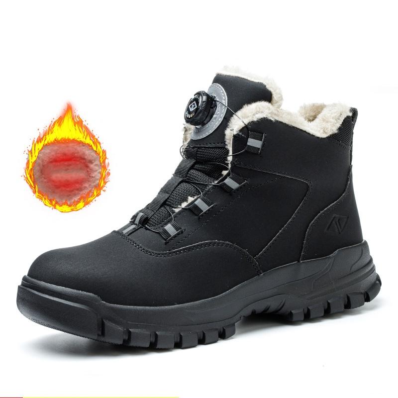 Drehknopf Sicherheitsstiefel Herren Damen Stahlkappe Sicherheit Arbeitsschuhe Durchstichsicher Schutz Arbeitssicherheitschuhe Größe 47 48