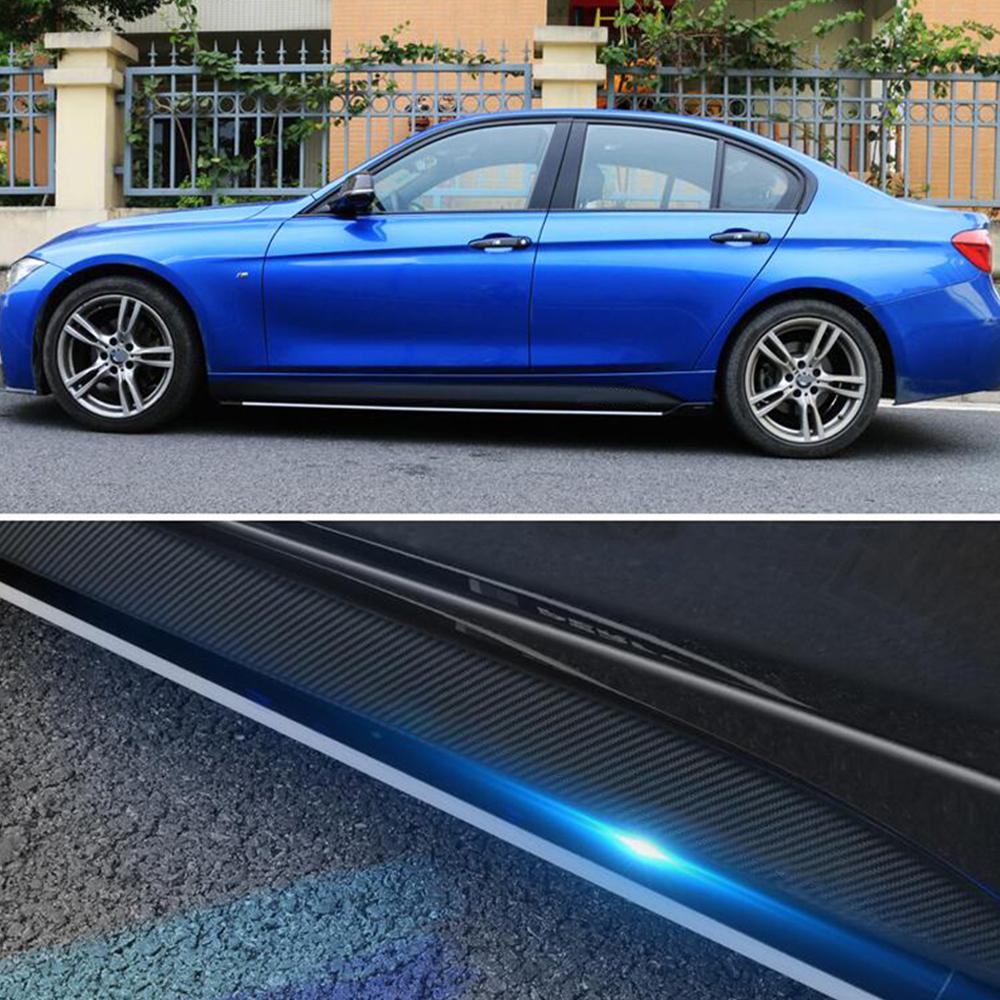 2 stücke Seitenschweller Racing Stripes Aufkleber Aufkleber Vinyl Carbon Fiber 3D Ersatz für BMW f30 f31 f22