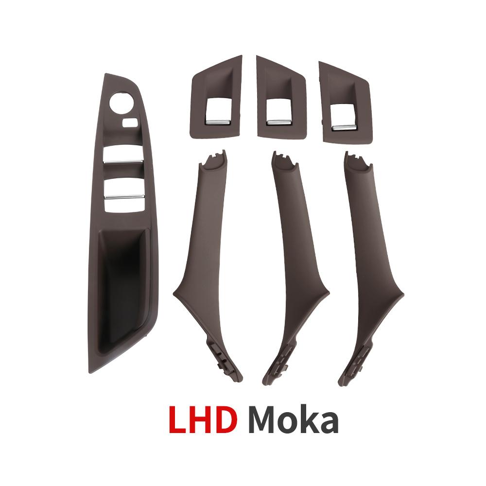 For BMW 5 Series Car Interior Inner Door Handle Panel Pull Trim Cover Window Switch Panel Handle Set For BMW F10 F11