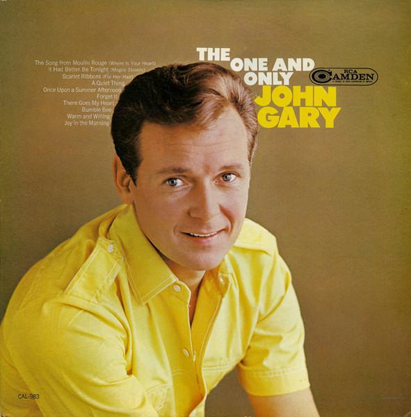 

LP Record JOHN GARY - The One And Only CAL983 RCA Camden 1966 US Jazz Used