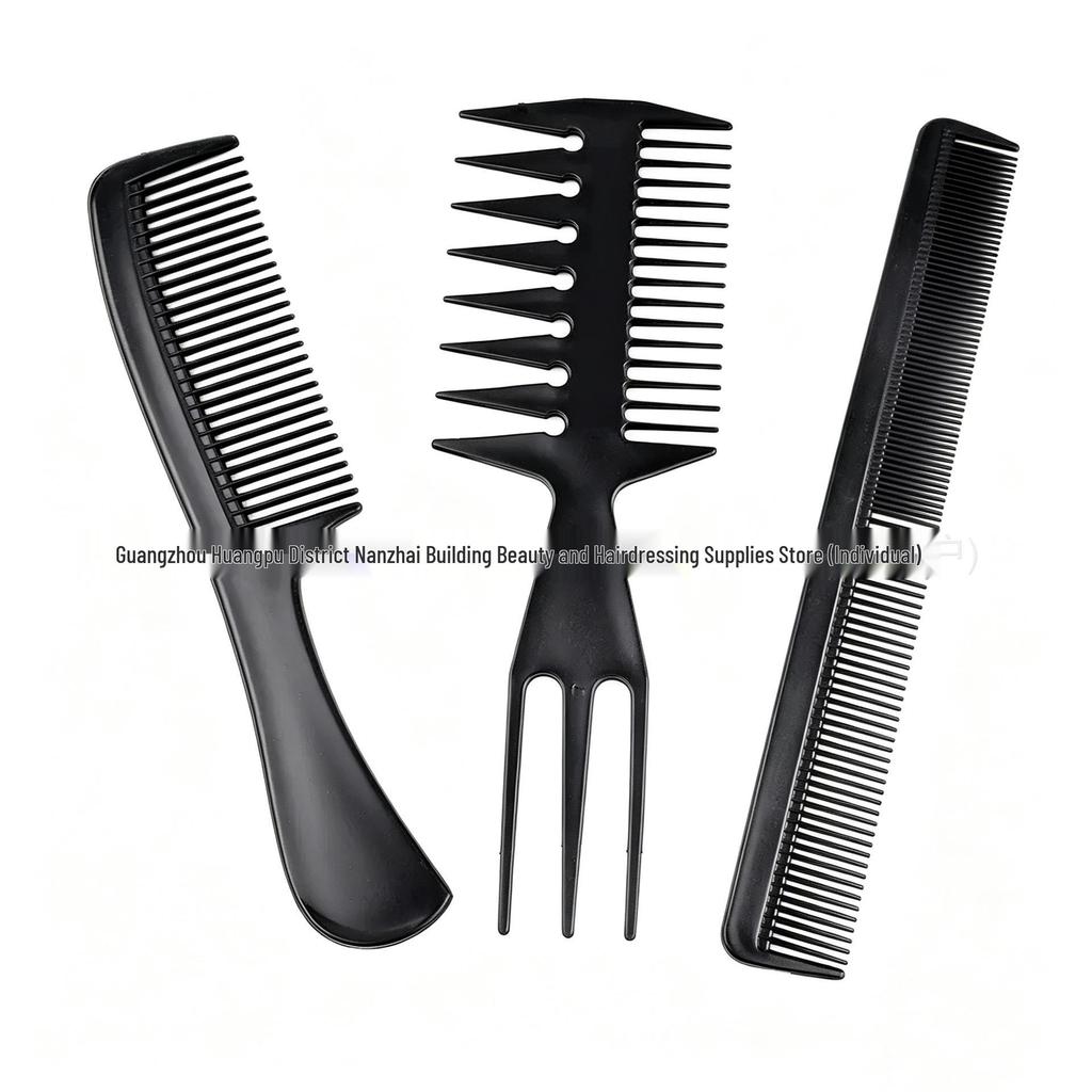 Men's Wide-Tooth Textured Comb for Hair Styling