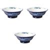Set of 3 Blue White Dragon Bowls X Cm Ramen Bowls by Setomonohonpo 7.0 [21.5 8.3 (1280cc)]