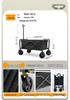 Portable Folding Camping Hand Cart with Pull Rod for Outdoor Use