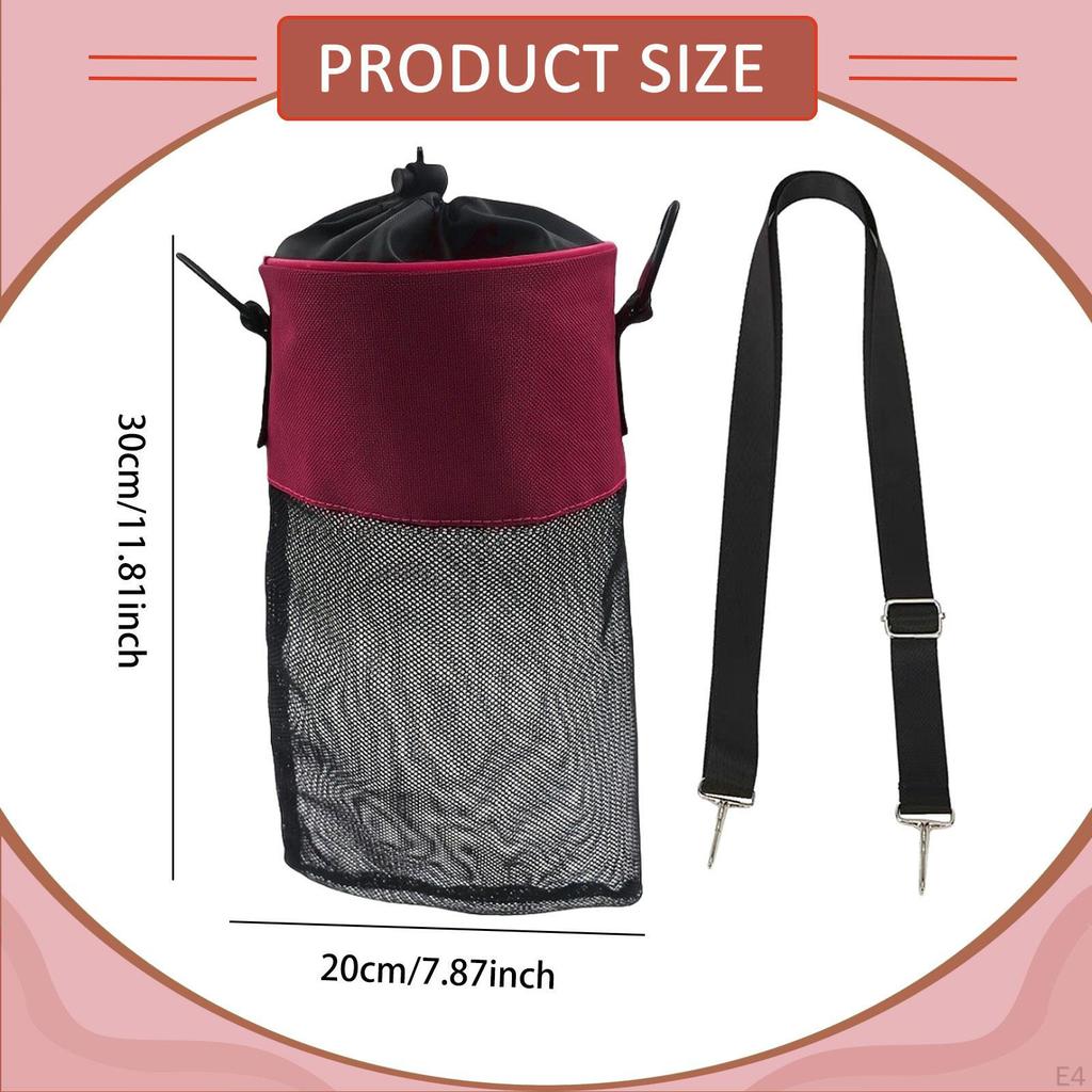 Clothes Peg Bag Mesh Organizer Storage with Hooks And Drawstring Made of Breathable Oxford for ,