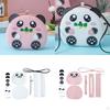 DIY Leather Bag Making for Beginner Pre Punched Panda Shaped Woven Shoulder Sewing Material