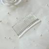 Luxurious Double Layer Bridal Veils Airy Sheer Hair Accessory For Wedding Pearls Adorned Headpiece Classical Design