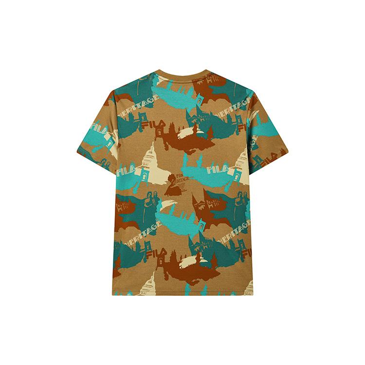 New FILA T Shirts Men's All Over Print F11M248108F-ZA