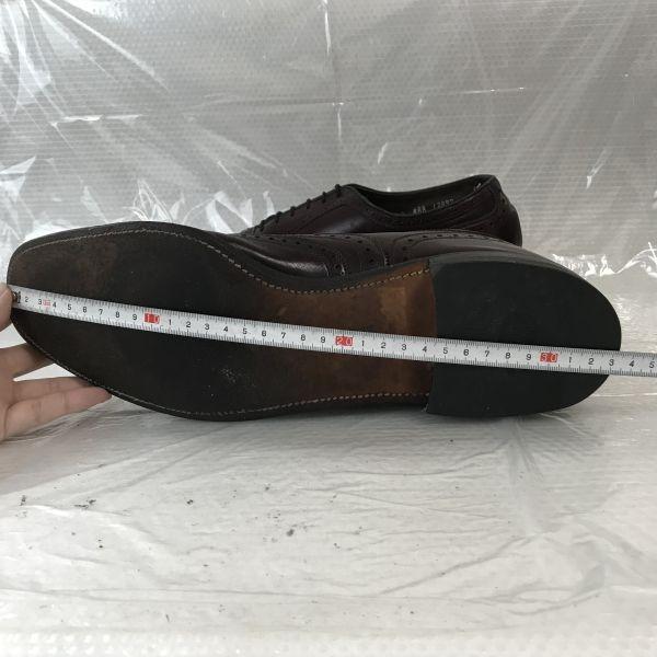 Vintage 80s-90s Allen Edmonds McAllister Full Brogue Wingtip Shoes Size 13AAA 27.0-28.5cm Burgundy(USED)