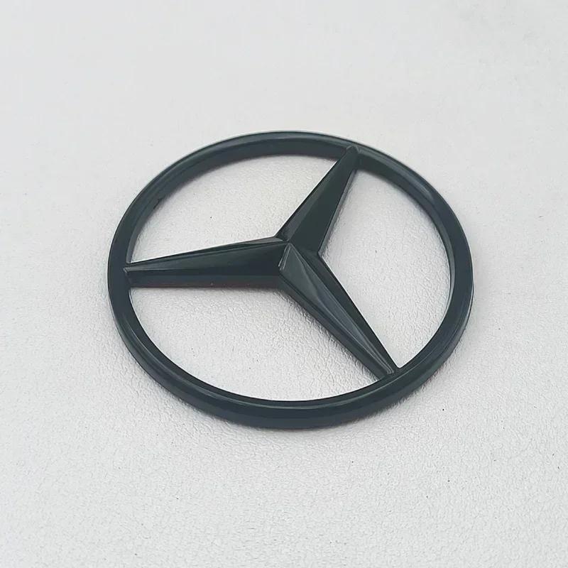 2025 Horké Pro Mercedes Benz 52mm 58mm ABS Chromová Černá Hvězda Logo Mercedes Znak na Volantu Samolepka Pro Mercedes Benz C E S Cla