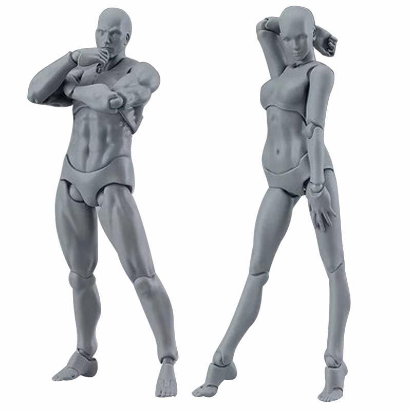 Artist Art Painting Anime Figure Sketch Draw Male Female Movable Body Chan Joint Action Figure Toy Model Draw Mannequin