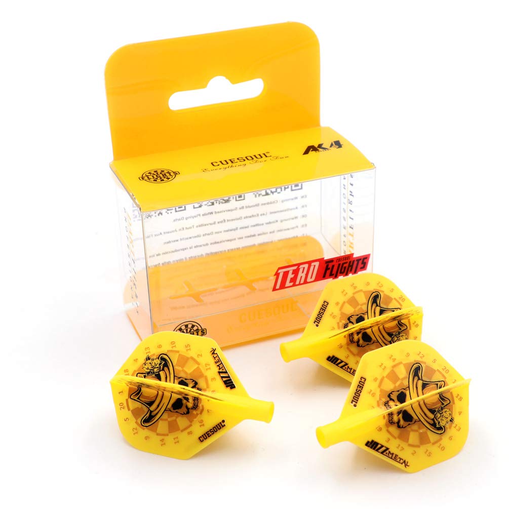 CUESOUL TERO system AK4 dart flights standard shape 3pcs yellow 5