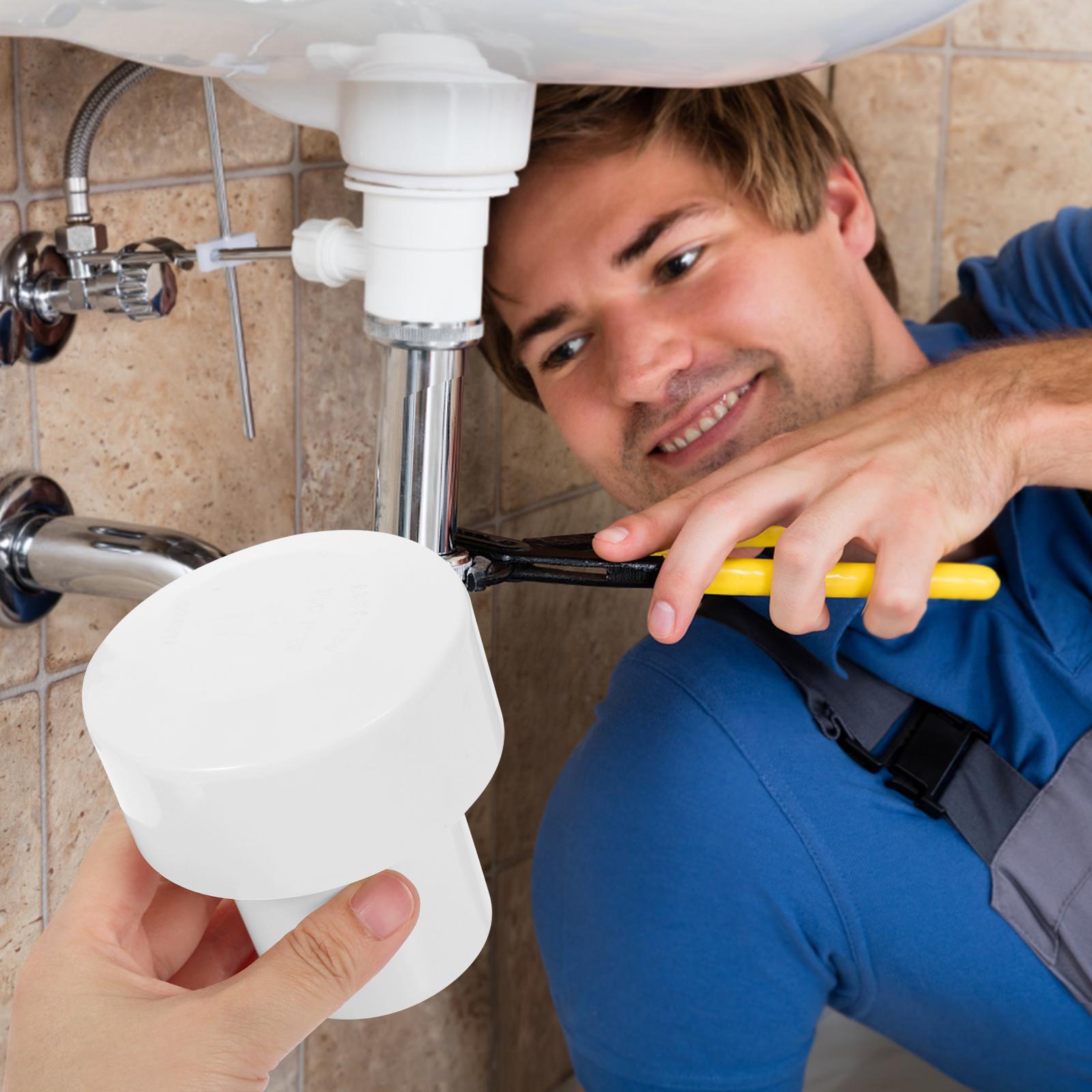 

Air Admittance Valve PVC Durable Drainage Air Automatic Ventilation Rain Cap Portable Hose Adapter Fitting Hose Adapter 8.8X8.8X5CM