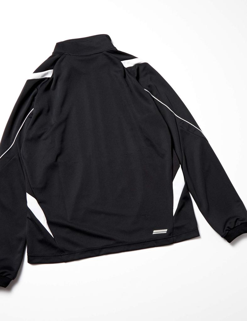 Training Wear Training Jacket XAT143 Japan M to Japanese size [Asics] [Men's] Men's Black/White (equivalent M)