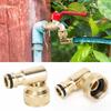 3/4" Schwenk-Winkel-Umwandler Bewässerungsfitting Schlauchhahn Adapter Außenbewässerung