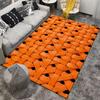 3D Orange Woven Pattern Carpet for Bedroom Living Room Home Décor Suitable for use as an anti-slip for living room bedroom sofas