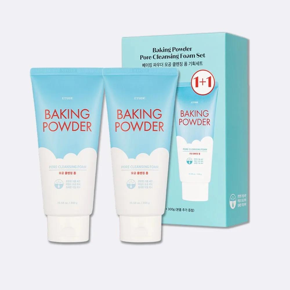 [Large Size 1+1 Set] Baking Powder Pore Cleansing Foam Duo Set 300g x 2 / Foam Cleansing / Cleansing Foam