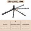 Swing Clothes Hanger Rack,Garment Racks Folding Clothes Bar Wall Mounted,180°Rotation Laundry Drying Rack 304 Stainless Steel Space Saving for Laundry