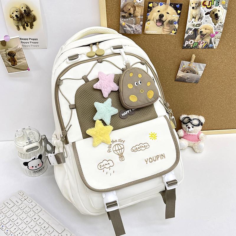 Backpack Cartoon Pattern Student Large Capacity Schoolbag Outdoor Bag Travel