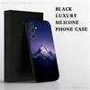 Snow Mountain Scenery Design Phone Case  For Samsung S 25,24,23,22,30,21,10,9,Ultra,Plus,Lite,FE,4,5 G Black Soft Case