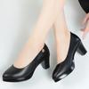 Zapatos de moda para mujer dulces ligeros punta redonda primavera sin cordones tacón de aguja señora casual comodidad zapatos de trabajo ab791