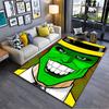 Green Face Illustration Carpet Suitable As a Non-slip Mat for the Living Room or Bedroom Sofa