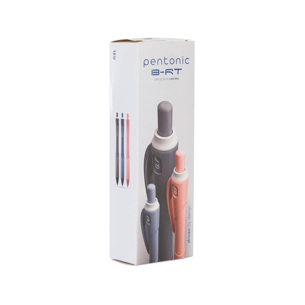 Pentonic B-RT Shades 0.7 mm Ball Point Pen Box Pack, Blue Ink, Smooth Writing for Office, School & Home, Pack of 1 X 10pcs