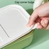 Lunch Box 3 Compartment Double-layer Multi-grid Design Large Capacity Stackable Storage Food with Cutlery Cartoon Student Office