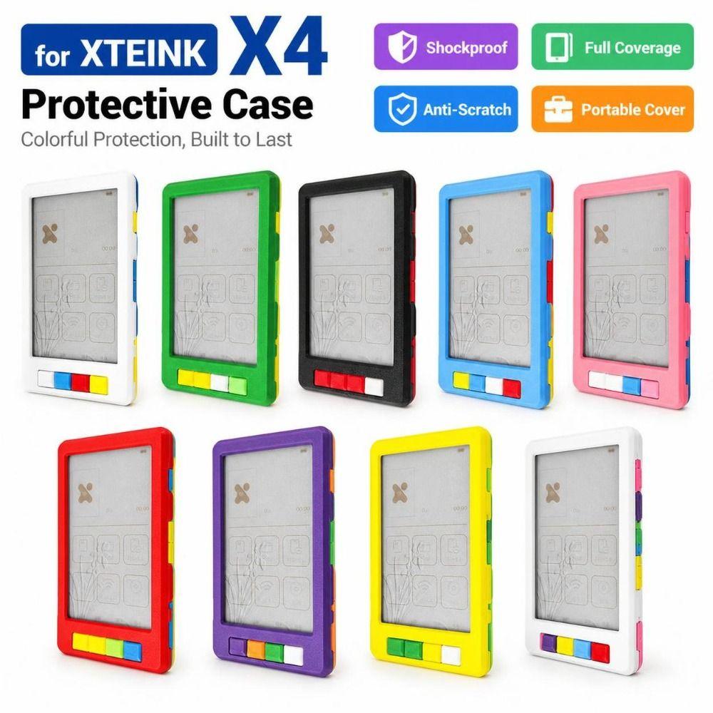 Full Coverage E-Reader Case Shockproof Portable Cover for XTEINK X4 E-Reader Protection