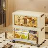 Foldable Storage Box with Clear Door - Spacious, Durable, and Easy-to-Assemble - Ideal for Organizing Clothes, Books, Toys, and