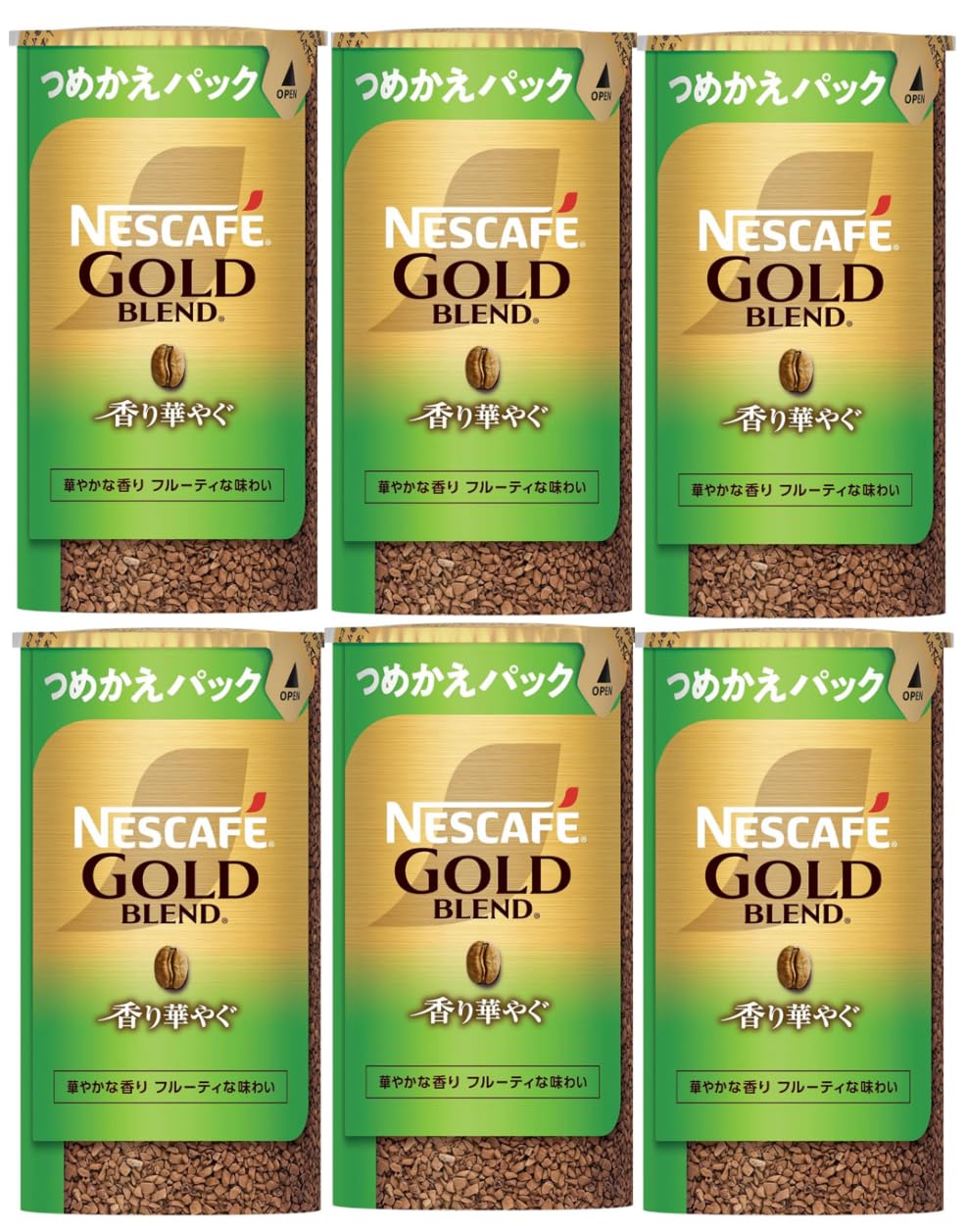 

Набор Nescafe Gold Blend Fragrance Brilliant Eco System Pack 95 г x 6 бутылок Regular Soluble Refillable [Эксклюзивно на Amazon] [Цена 6] & (95 чашек),