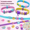 DIY Beaded Bracelet & Watch Strap for Girls - Educational Cartoon Design with Letters