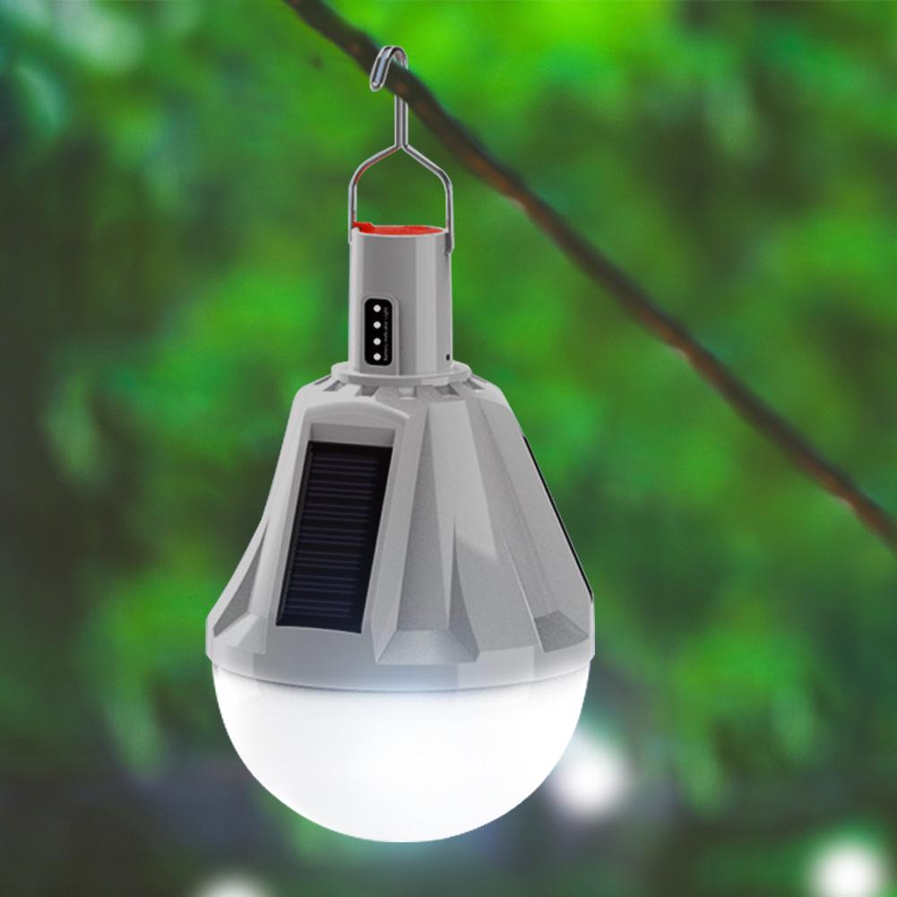 

Solar Lighting Bulb Portable Solar Power Panel Battery Charger Energy Saving Outdoor Lamp USB Rechargable Emergency