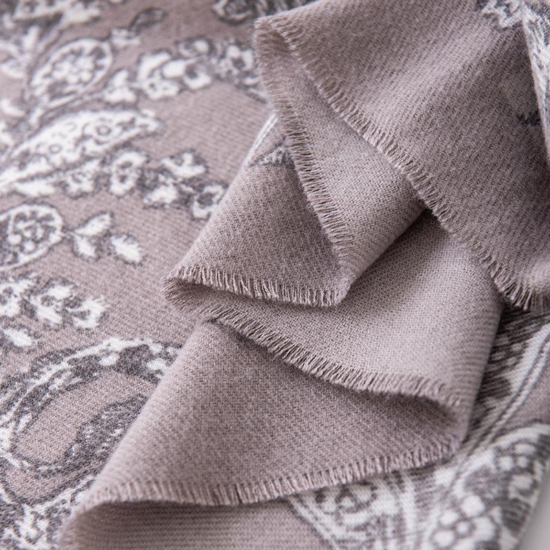 Ethnic Style Scarf Fashionable and Versatile Printed Shawl Women's Shawl High End Cold Proof Imitation Cashmere Scarf