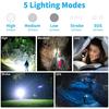 High Power 4-Core XHP50 LED Flashlight Type-C Rechargeable Torch Zoom Hand Lantern 18650 For Camping, Outdoor & Emergency Use