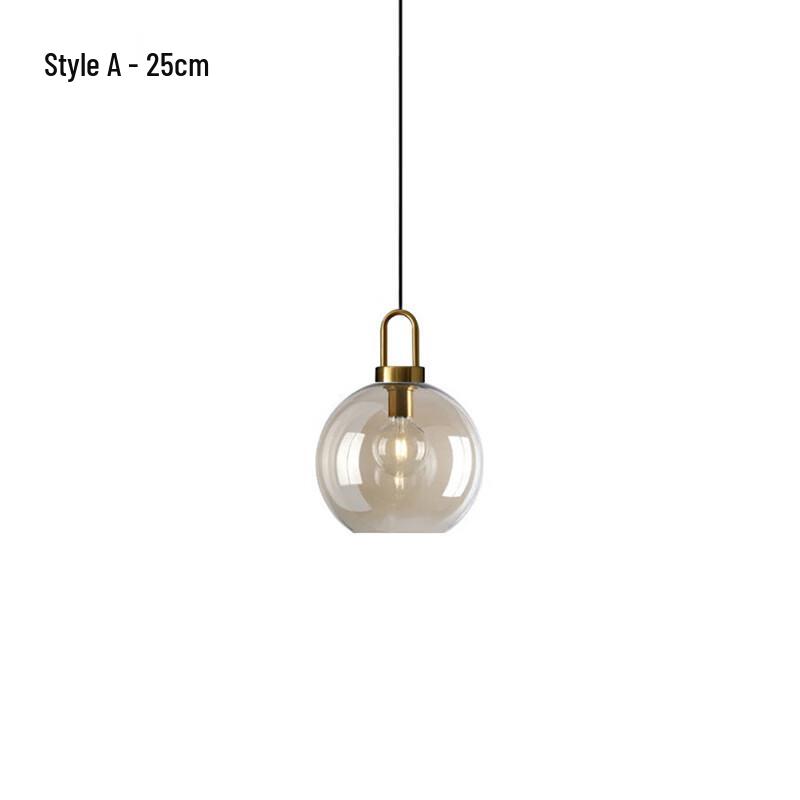 XuanYong Severská moderní skleněná závěsná lampa