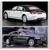 1:Benz S680-Legierungsautomodell im Maßstab 24, zurückziehbares Spielzeugauto mit Sound und Licht als Geschenk für Sammlerstücke. Druckguss-Automodell