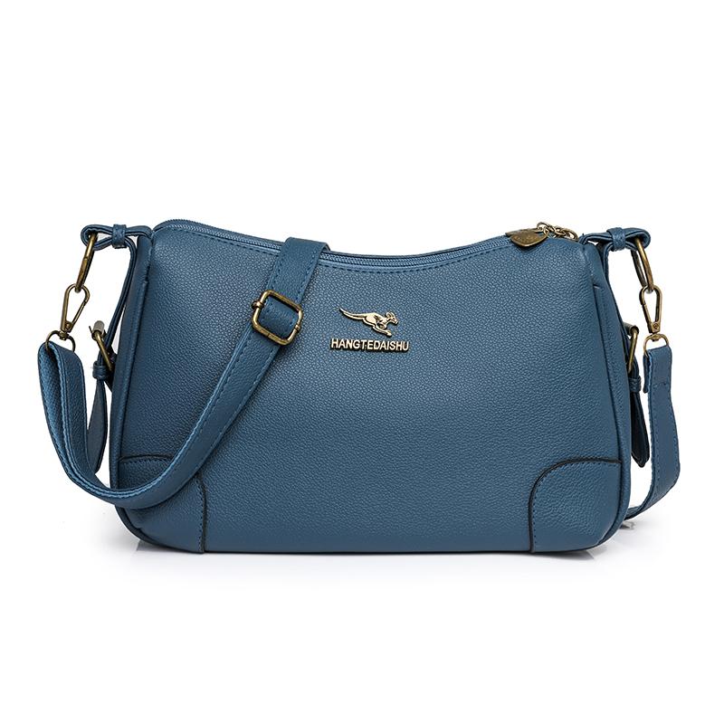 Solid Color Shoulder Bag Women's Bag Large Capacity Small Square Bag Commuter Crossbody Bag