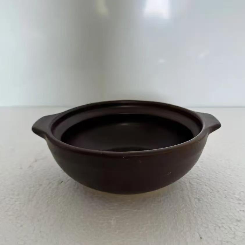 High-Temperature Resistant Clay Pot with Handle for Claypot Rice & Noodles - Durable, No Crack, Small Commercial Sand Pot
